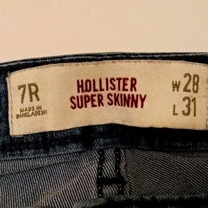Hollister Super Skinny Jeans Size 7-R